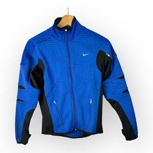 Nike Sphere Thermal Womens size XS 0-2 Zip Up Jacket Blue Running Active 157582